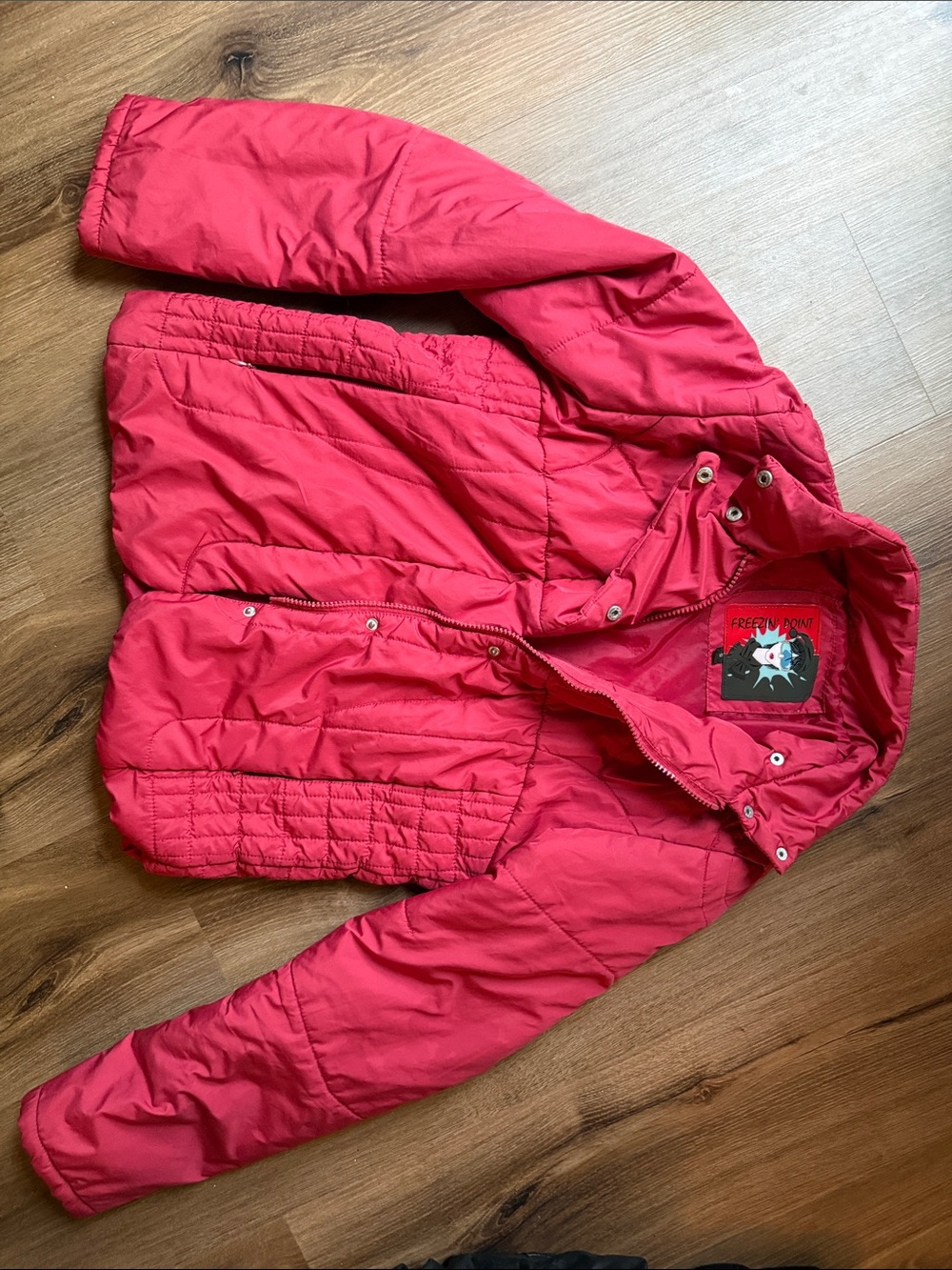 Woman’s Red Puffer Jacket